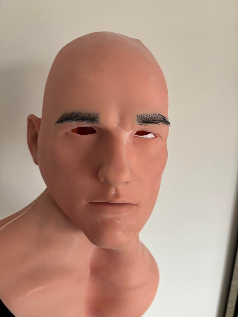 Siliconen gezichtsmasker man gezicht- beweegbare mond, Hobby en Vrije tijd, Kostuums, Theaterbenodigdheden en LARP, Yarspa, Verzenden