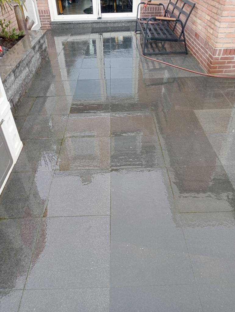 Mooie terras tegels tekoop, Ophalen, 5 tot 10 m², Zo goed als nieuw, Natuursteen