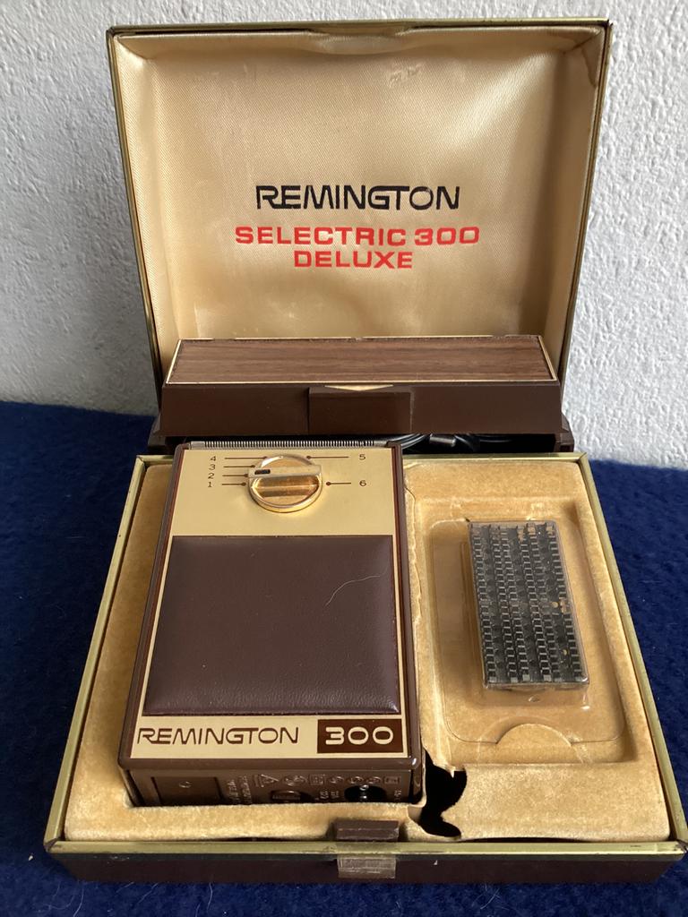 vintage Remmington scheerapparaat in box, Ophalen of Verzenden, Gebruikt, Scheren en Epileren