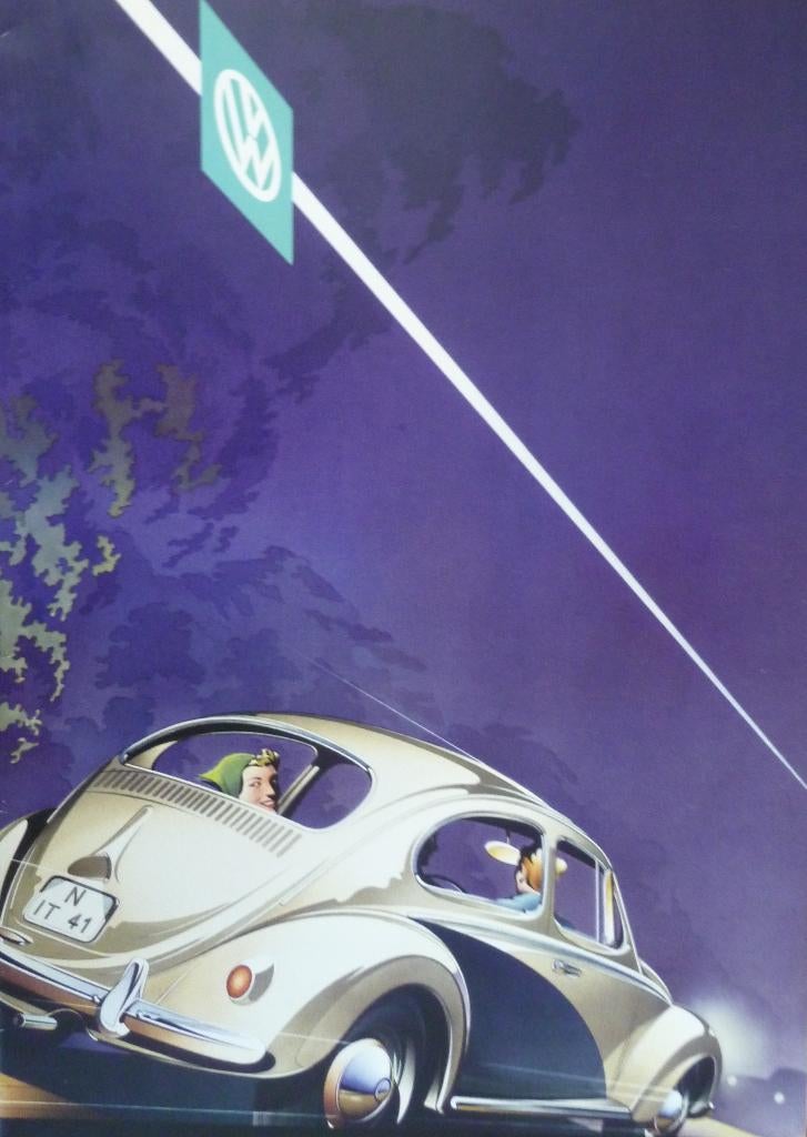 Folder VOLKSWAGEN Kever 08/1958 Uitgave PON NV, Ophalen of Verzenden, Zo goed als nieuw, Volkswagen