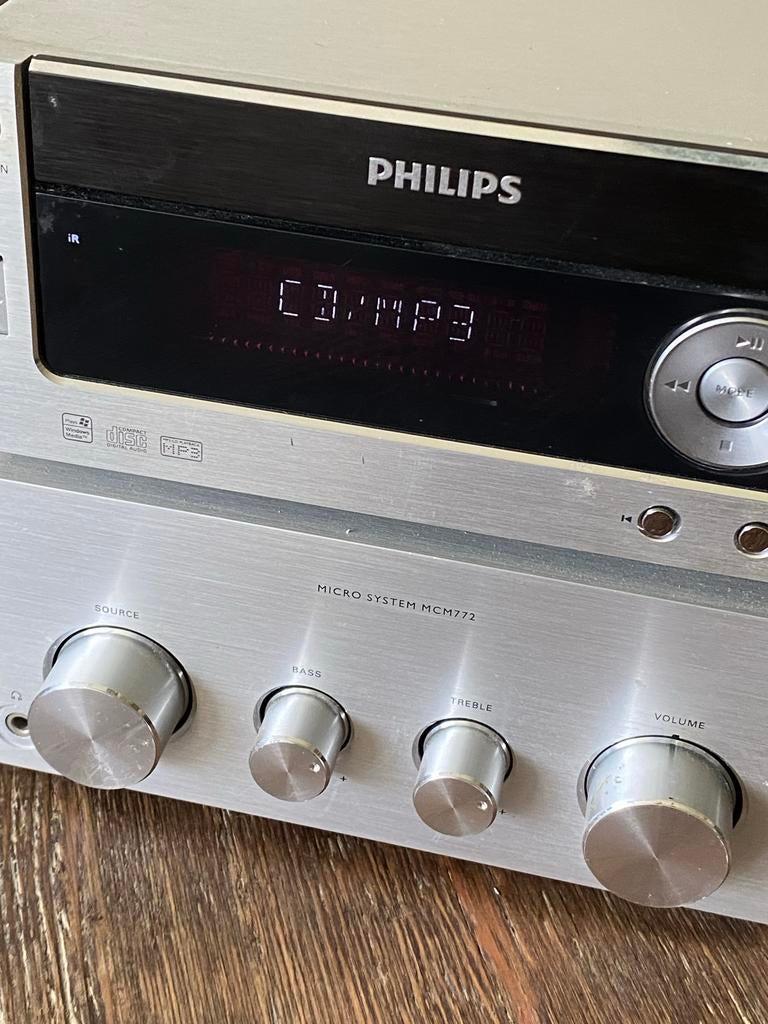 Philips Micro System MCM772 met USB, CD/MP3-speler en radio, Philips, Gebruikt, Ophalen of Verzenden, Microset