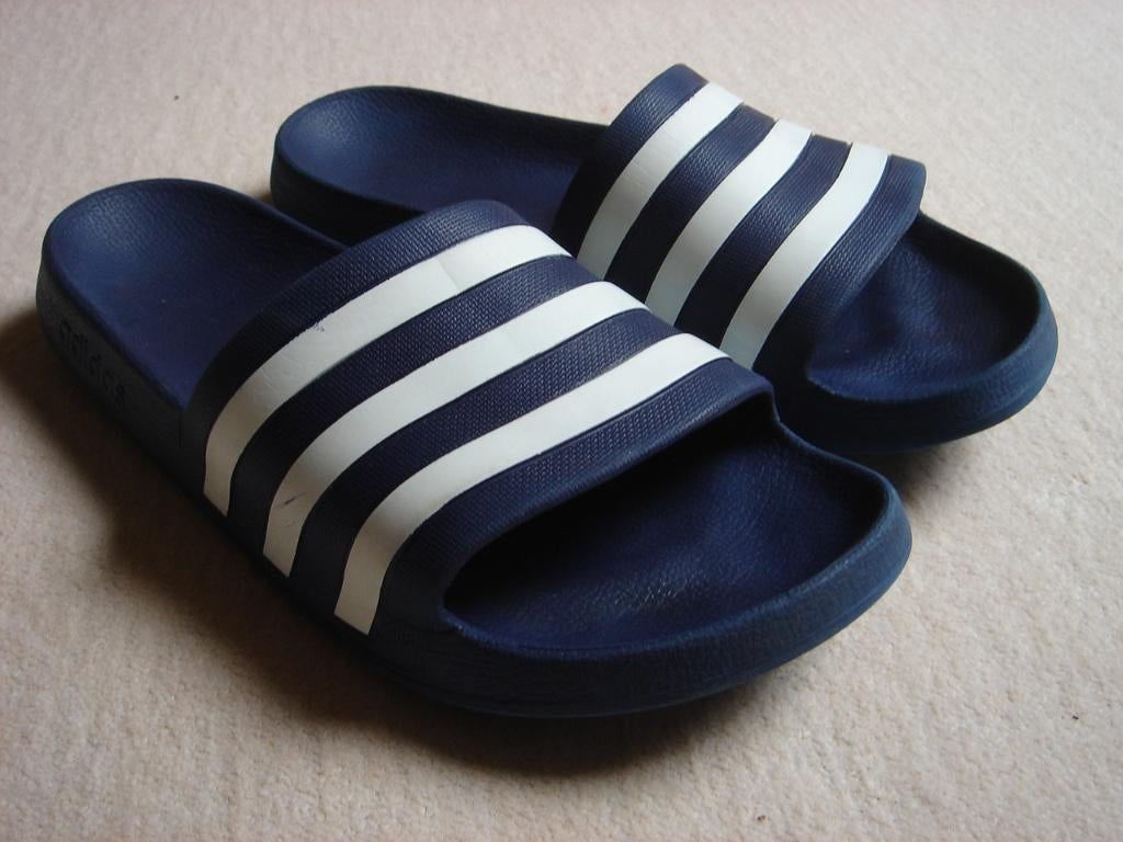 Originele Adidas Adilette AQUA Badslippers mt 10 (44) Blauw, Kleding | Heren, Schoenen, Blauw, Adidas, Gedragen, Ophalen
