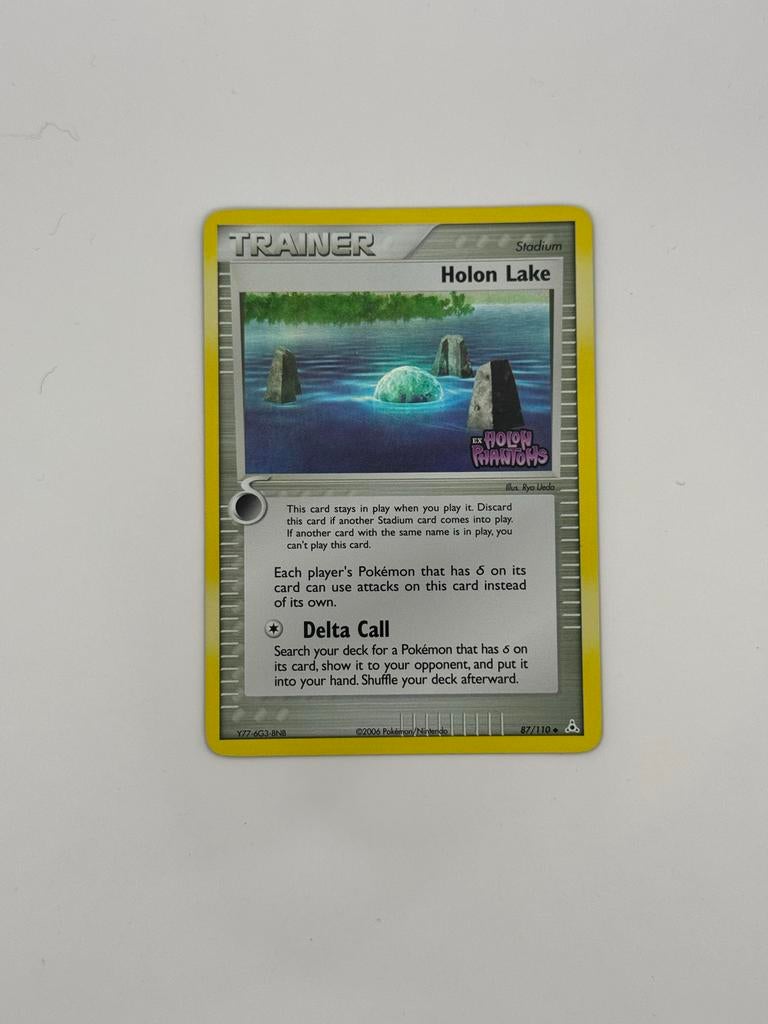 Holon Lake, 87/110, EX Holon Phantoms, Reverse Holo, Exc, Ophalen of Verzenden, Zo goed als nieuw, Losse kaart, Foil