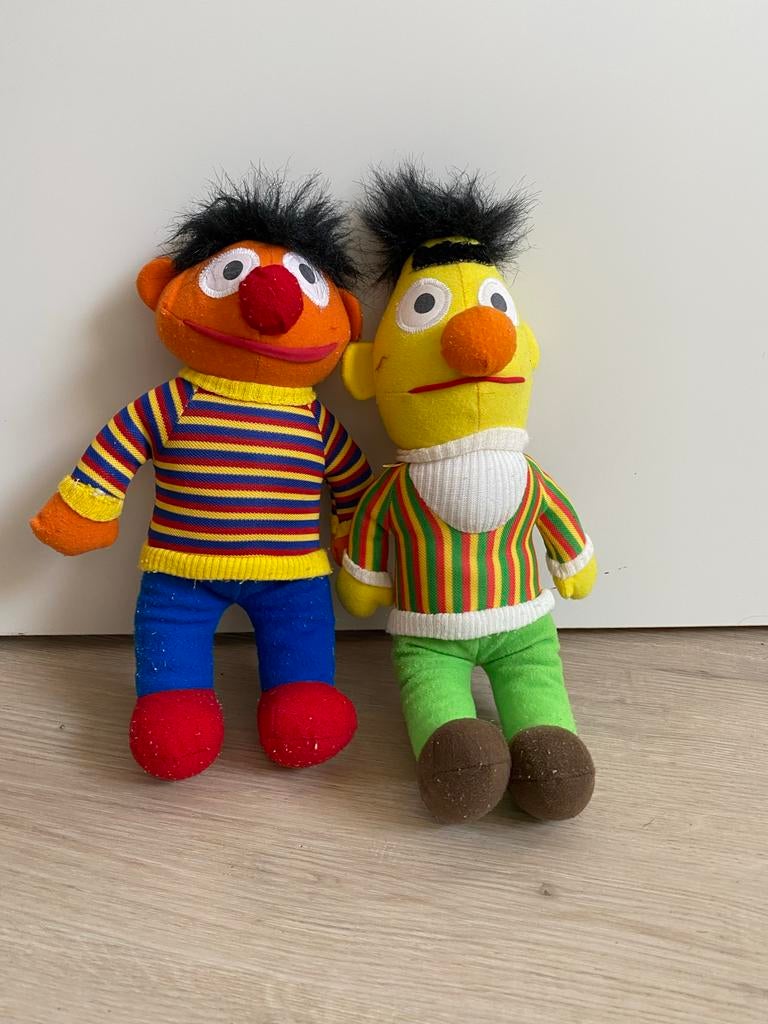 Bert en Ernie knuffels, Ophalen of Verzenden, Gebruikt, Overige typen