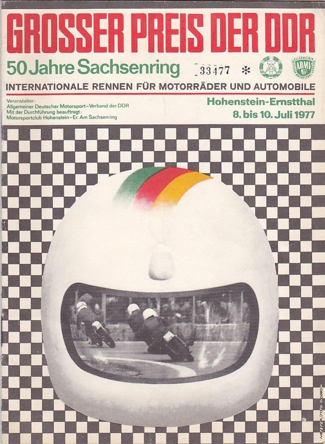 programma race motor wedstrijd DDR 1977 MZ RE, Ophalen of Verzenden, Overige merken