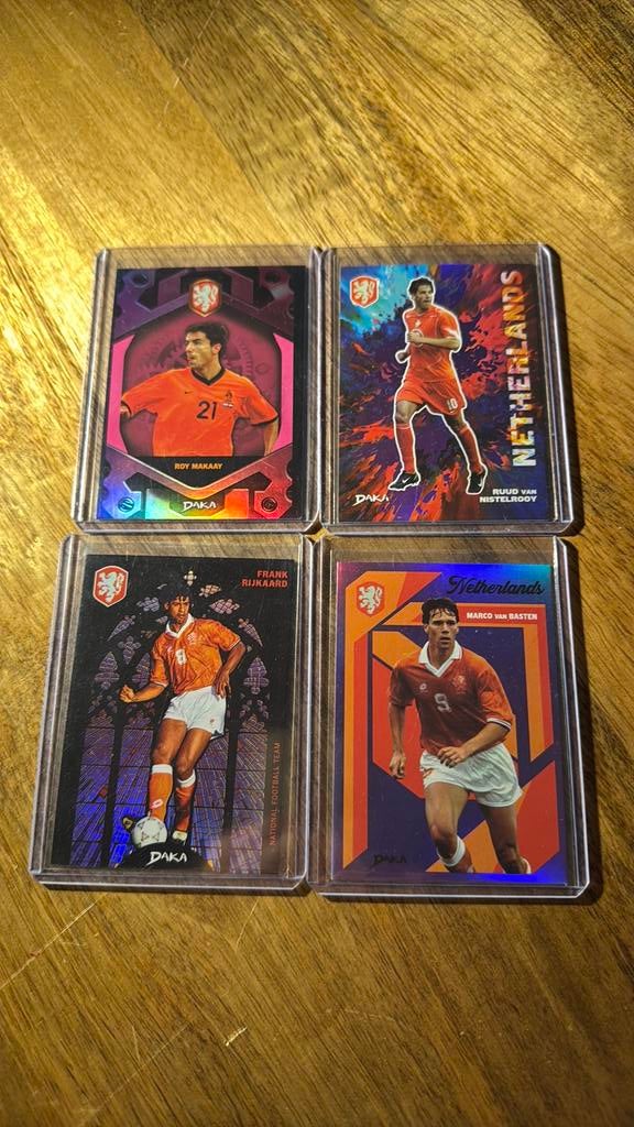 4x Daka Nederlands Elftal genummerd, Ophalen of Verzenden, Nieuw, Plaatje