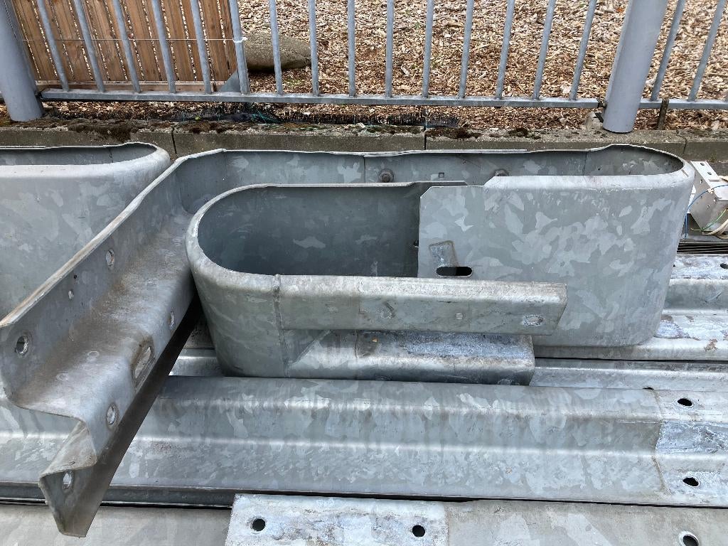 Vangrail beschermrail afscherming ( 119 ), Doe-het-zelf en Verbouw, Metalen, Ophalen, Gebruikt, Nb, Nb