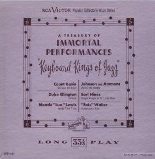 Keyboard kings of jazz, Cd's en Dvd's, Vinyl | Jazz en Blues, Gebruikt, 10 inch, Ophalen of Verzenden, 1940 tot 1960