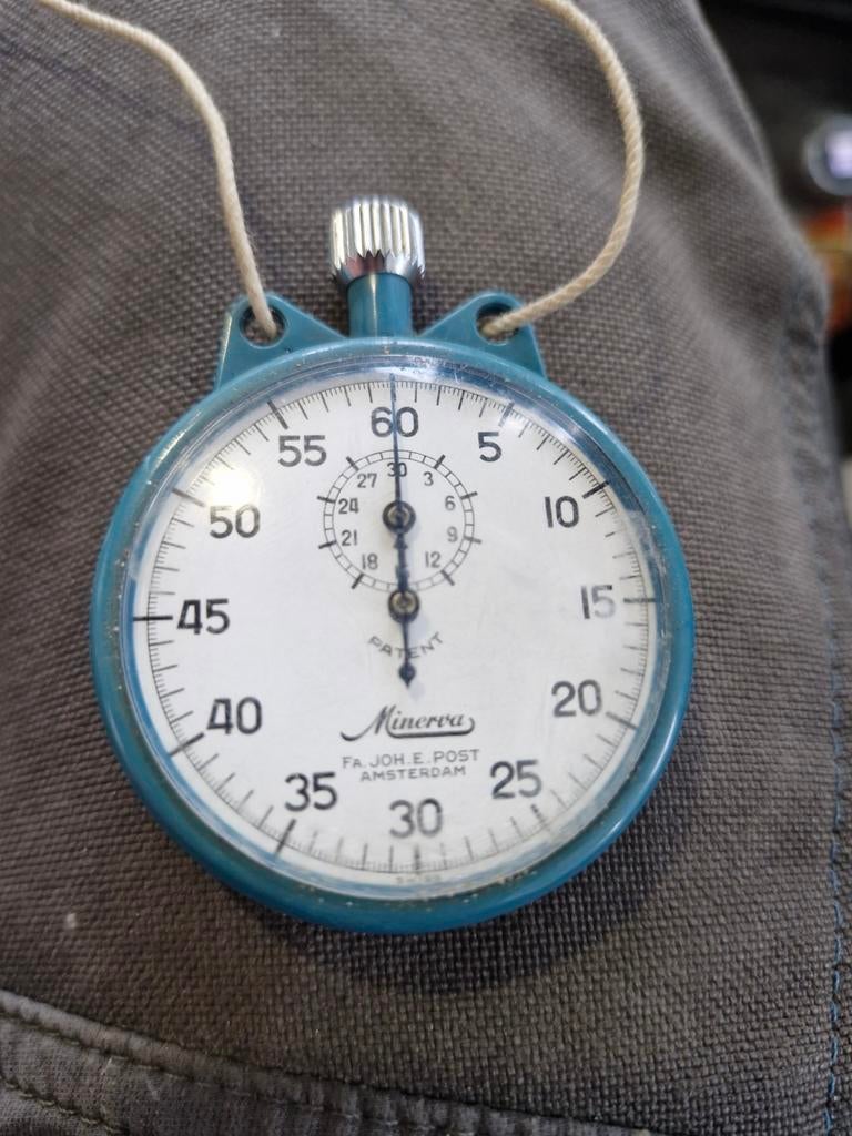 Antieke Minerva Mechanische Stopwatch - Fa. John E. Post, Ophalen