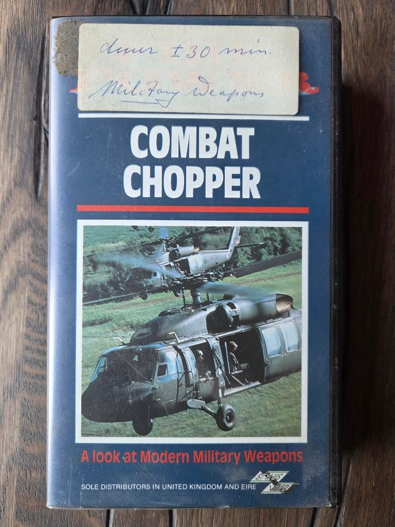 VHS video Combat Chopper VHS005, Alle leeftijden, Ophalen of Verzenden, Gebruikt, Documentaire
