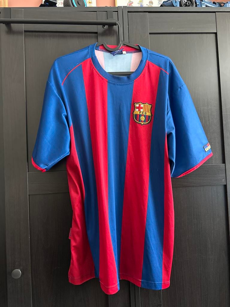 FC Barcelona shirt Ronaldinho - Maat L, Maat L, Ophalen of Verzenden, Gebruikt, Shirt