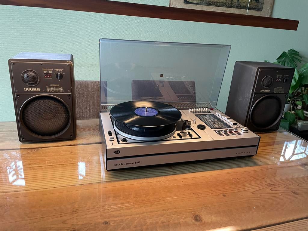 Grundig Studio 2000 hifi set Dual Telefunken, Audio, Tv en Foto, Platenspelers, Ophalen, Zo goed als nieuw, Dual, Automatisch