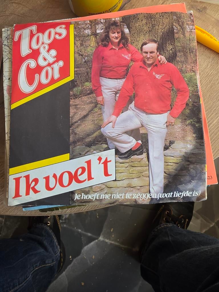 Toos & Cor - Ik voel 't (Vinyl Single), Ophalen of Verzenden, Gebruikt, 7 inch