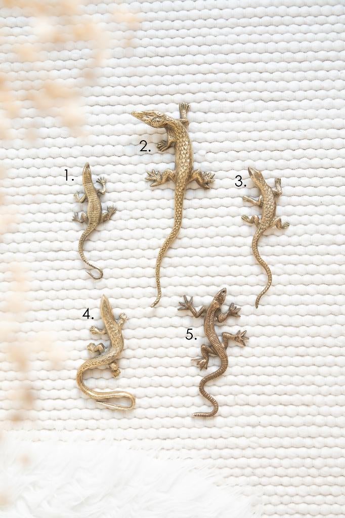 Messing salamanders / hagedissen, Ophalen of Verzenden