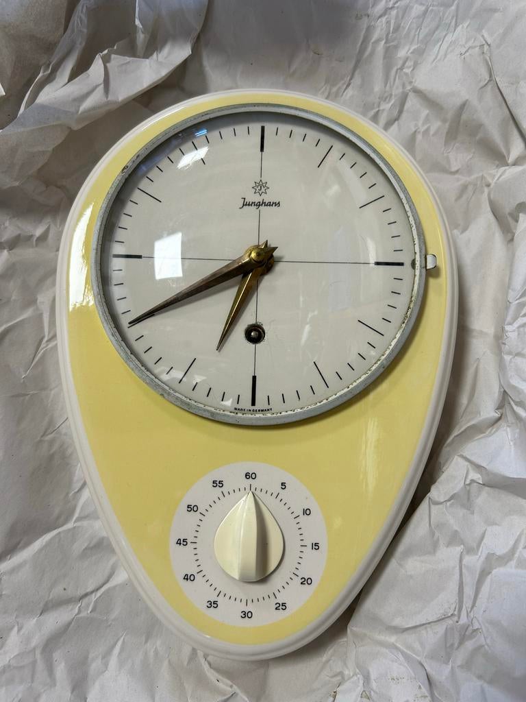 Junghans vintage keukenklok met kookwekker, Ophalen