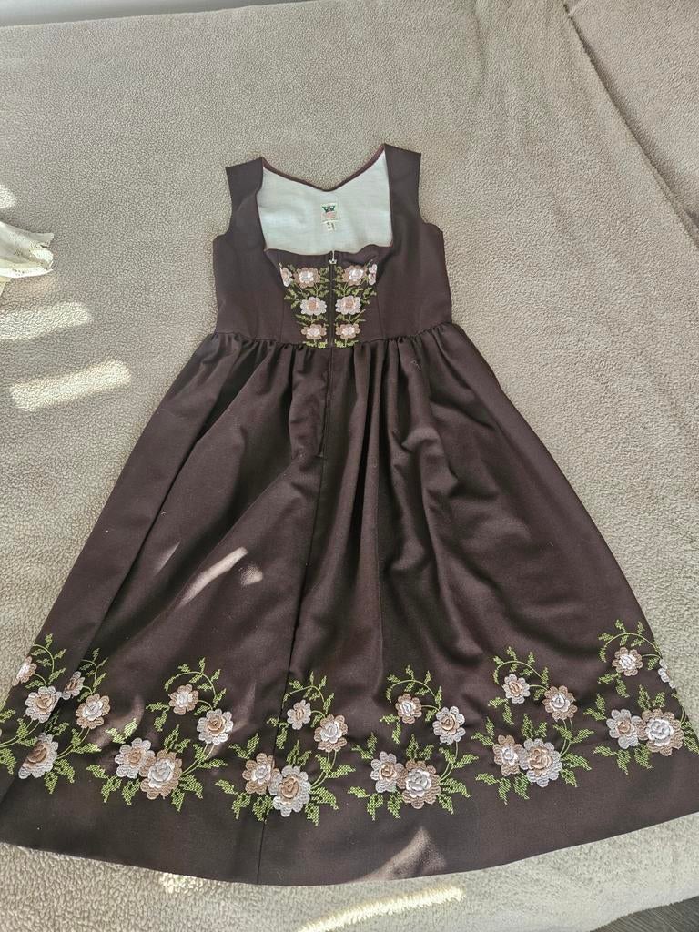 Originele Dirndl, Maat 38/40 (M), Overige typen, Blauw, Ophalen of Verzenden