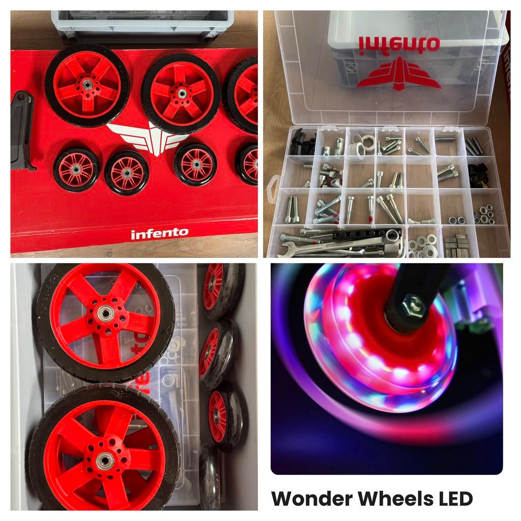 Infento Pioneer Kit – met extra LED Wonder Wheels (upgrade), Ophalen, Zo goed als nieuw