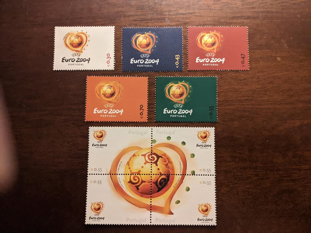 PORTUGAL 2003; SERIE + BLOK WK VOETBALLEN, Verzenden, Postfris
