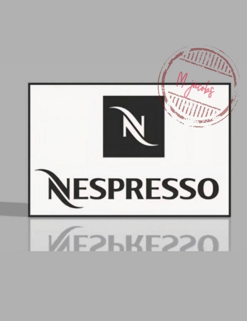 Nespresso LED reclamebak, Ophalen of Verzenden, Nieuw, Lichtbak of (neon) lamp