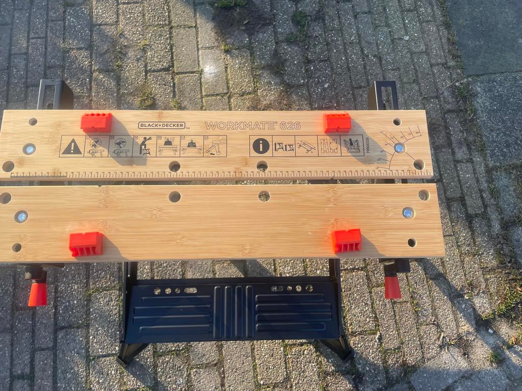 Black&Decker Workmate 626 werkbank, Doe-het-zelf en Verbouw, Werkbanken, Nieuw, 70 tot 120 cm, Bankschroef, Inklapbaar, Ophalen