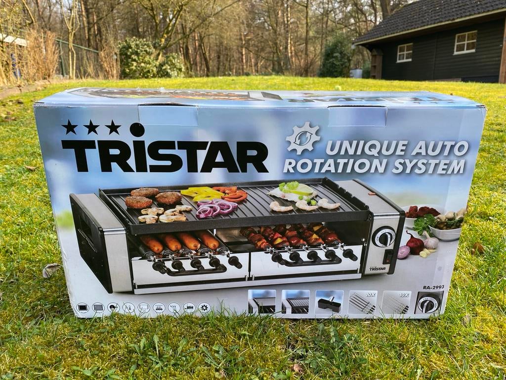 Tristar Gourmetstel met uniek automatisch rotatiesysteem, Ophalen, Nieuw, 4 t/m 7 personen