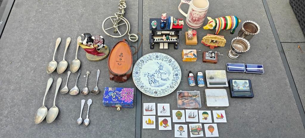 Lot rommelmarkt Vintage spullen, Ophalen of Verzenden