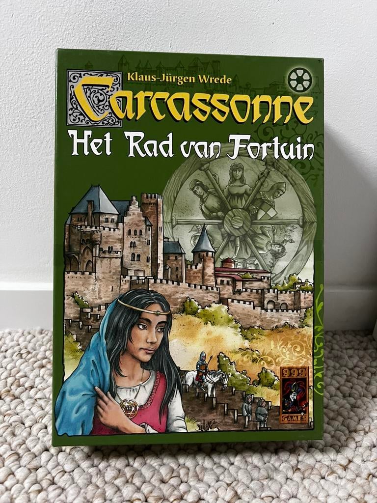 Carcassonne Het rad van Fortuin, Hobby en Vrije tijd, Ophalen of Verzenden, Zo goed als nieuw