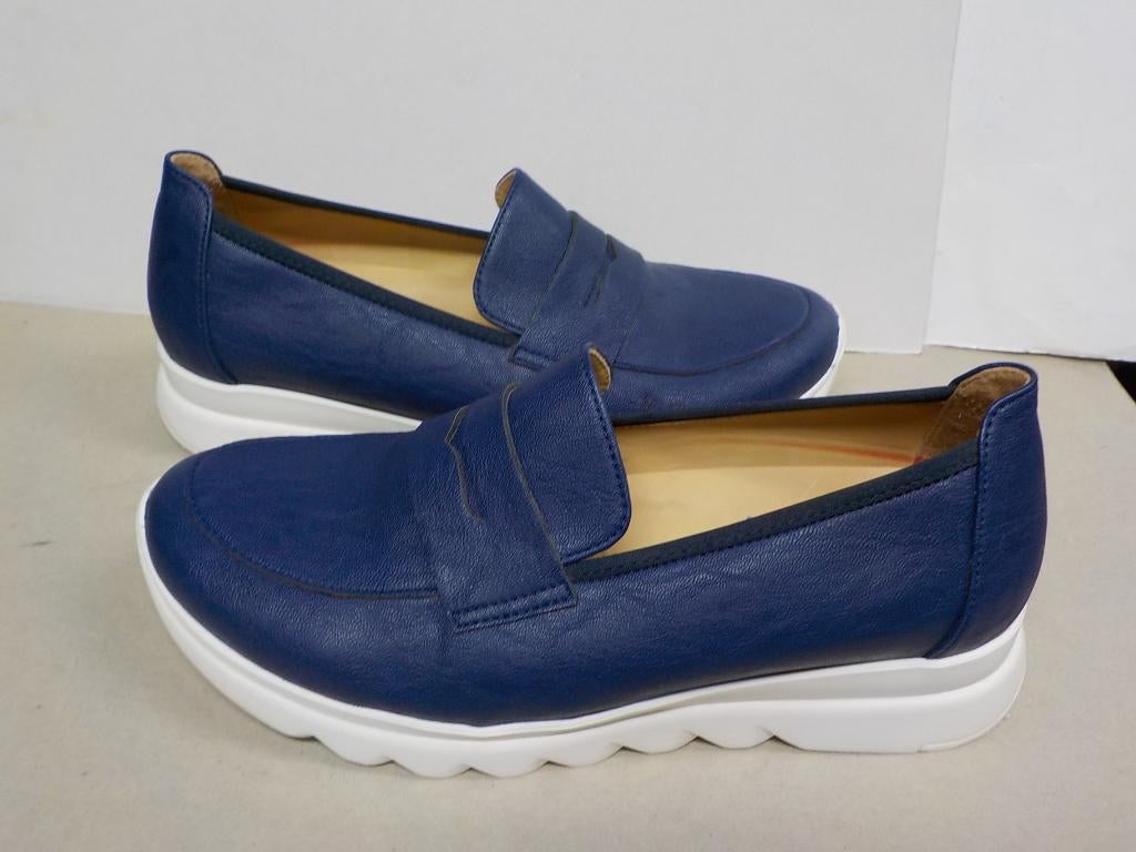 Wolky blauwe instappers maat 38, Wolky B.V., Blauw, Instappers, Ophalen of Verzenden