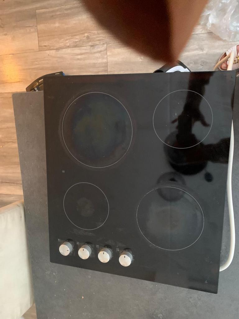 Keramische Kookplaat, Keramisch, Zo goed als nieuw, Inbouw, 4 kookzones