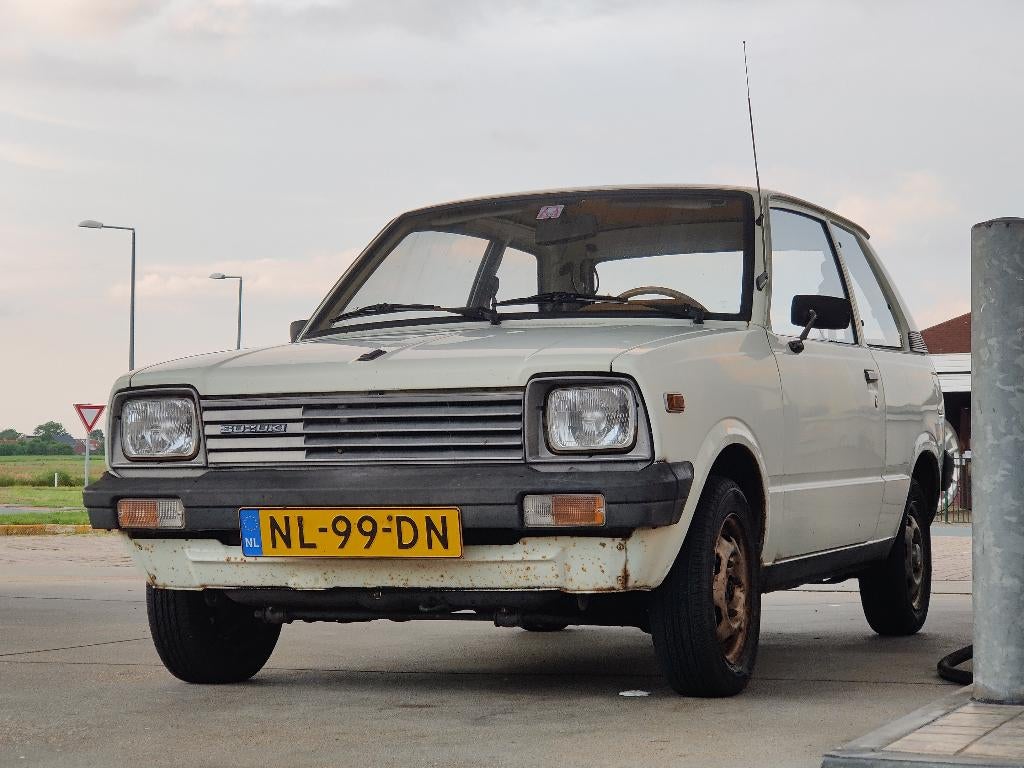 Suzuki Alto 0.8 E 1985 Wit, Voorwielaandrijving, Beige, 40 pk, Leder en Stof