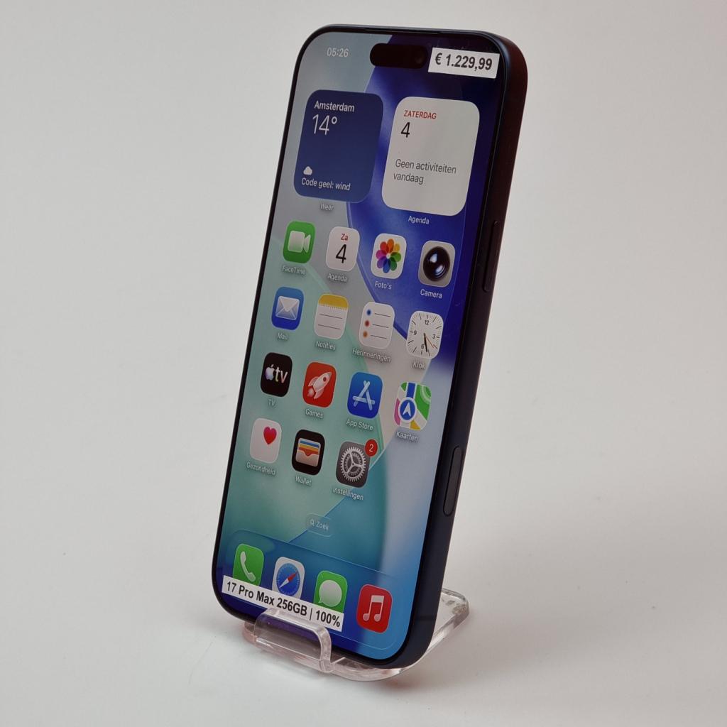 iPhone 17 Pro Max 256GB Blauw | Nieuwstaat | Apple Garantie, Apple, Zo goed als nieuw, Support@apple.com, One Apple Park Way
Cupertino, CA 95014
United States