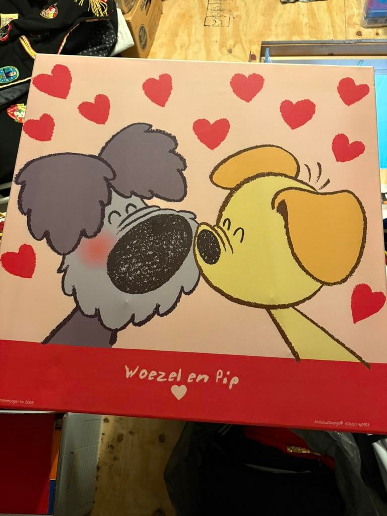 Woezel en pip schilderij, Ophalen, Zo goed als nieuw