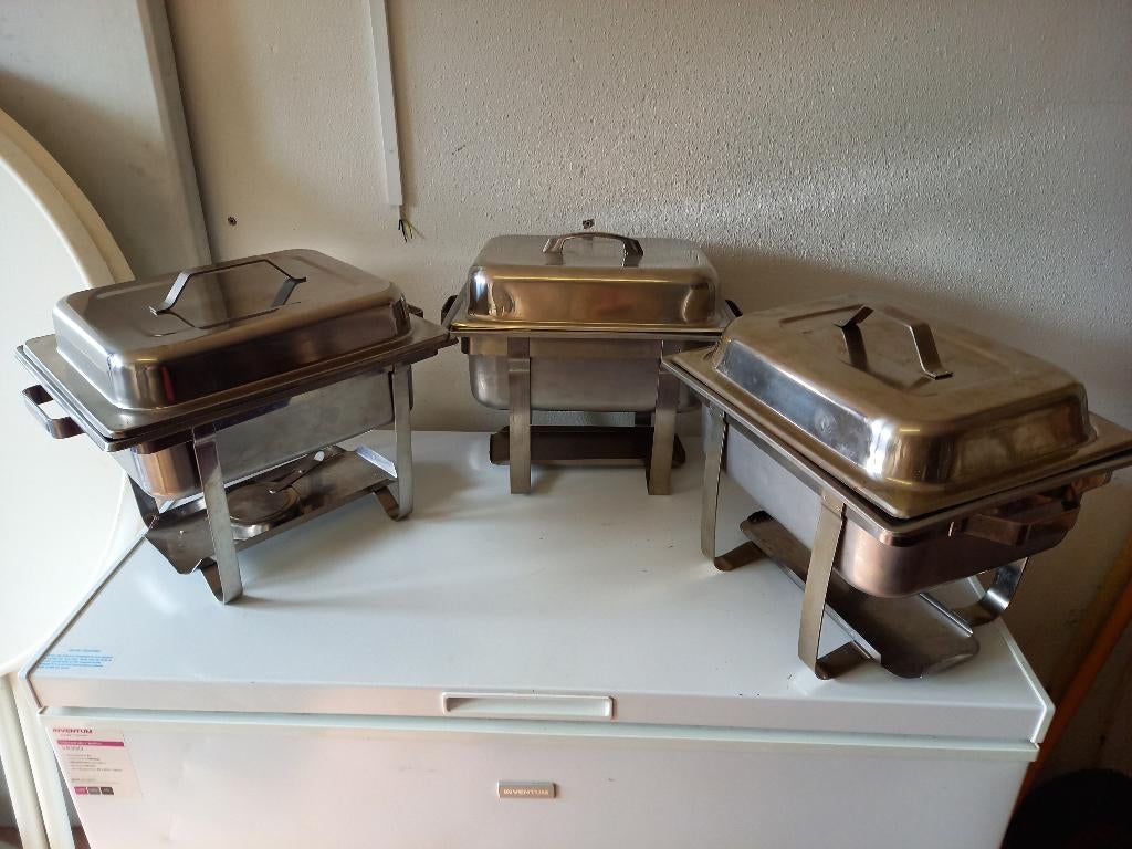 Chafing dishes, Ophalen, Zilver, Metaal, Overige merken