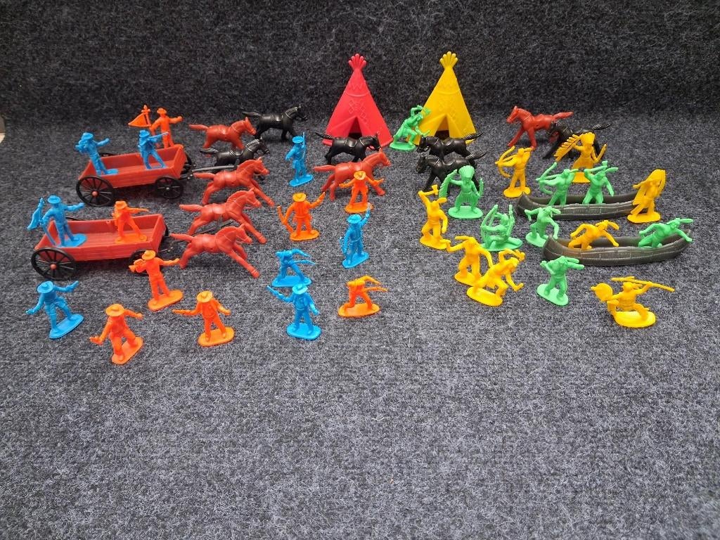 Partij western cowboys en indianen, Ophalen, Zo goed als nieuw