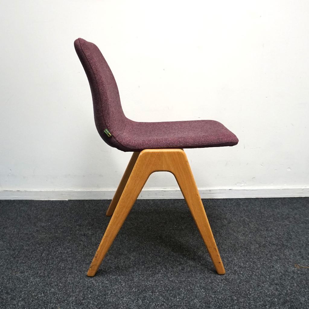 Naughtone Viv Wood Design Stoelen | Aubergine Gemeleerd, Huis en Inrichting, Stoelen, Gebruikt, Overige kleuren, -, -