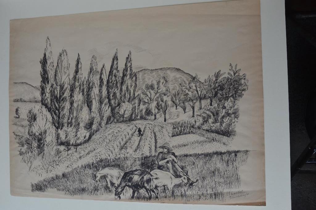JEANNE BIERUMA OOSTING O.I. Tekening 1940 CLIOSCLAT FR. K30, Verzenden