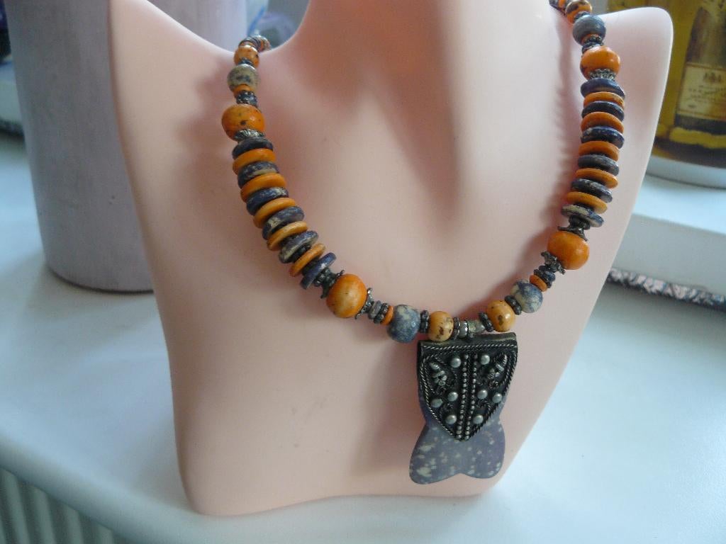 Etnische kettingen, Ophalen of Verzenden, Zo goed als nieuw, Overige kleuren, Steen of Mineraal