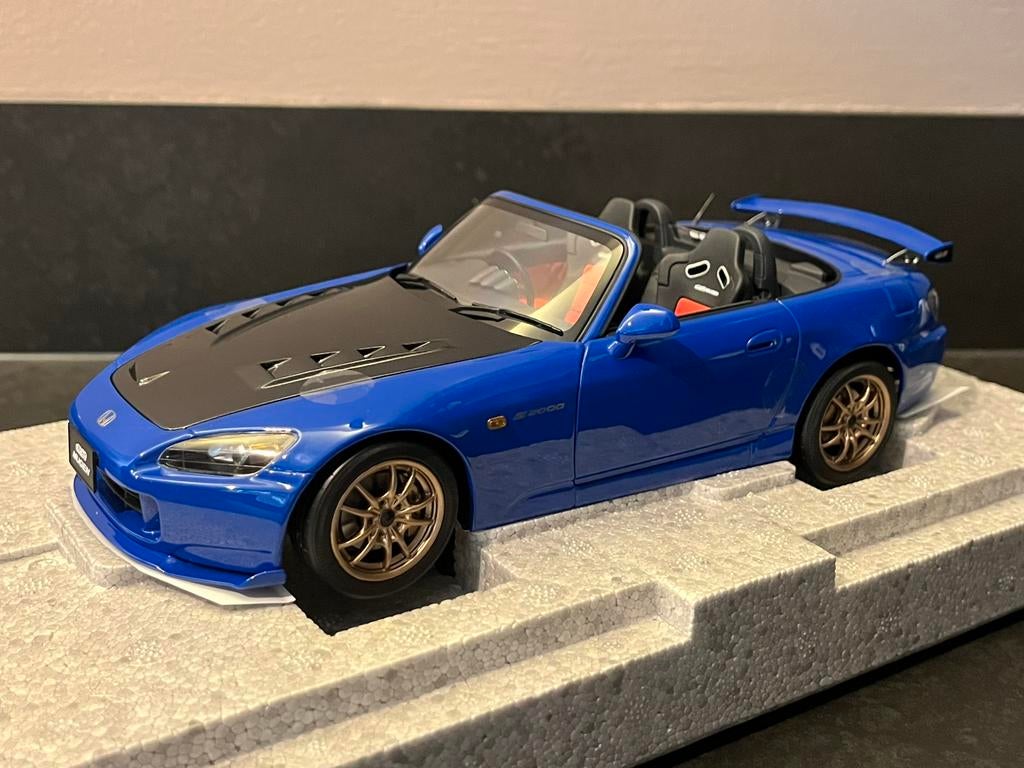 Honda S2000 TYPE S (2007) blauw 1:18 Motorhelix, Hobby en Vrije tijd, Modelauto's | 1:18, Ophalen of Verzenden, Nieuw, Auto, Overige merken