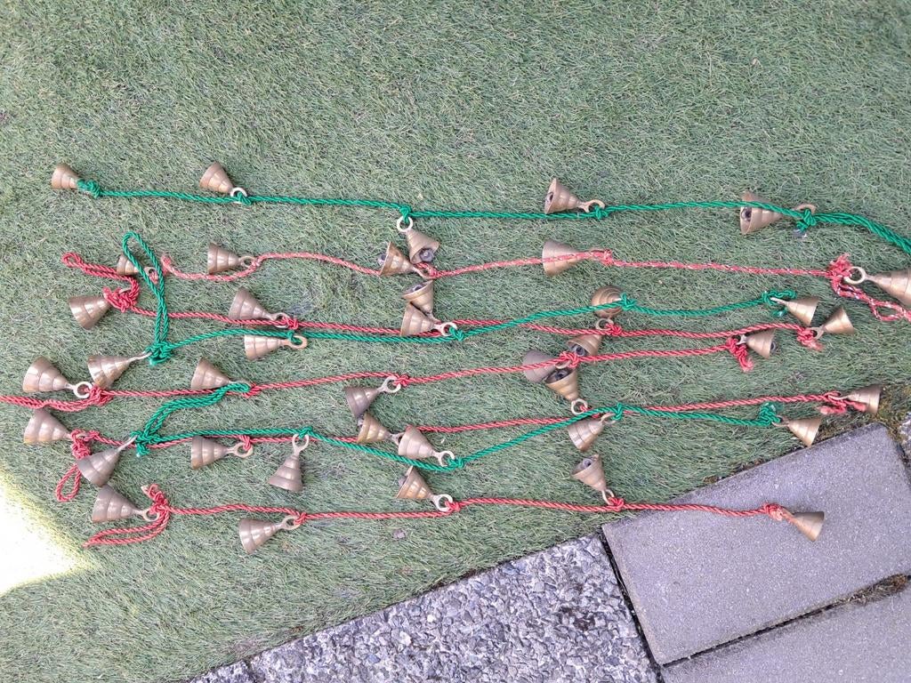 Vintage messing belletjes, gordijn binders?, Ophalen of Verzenden