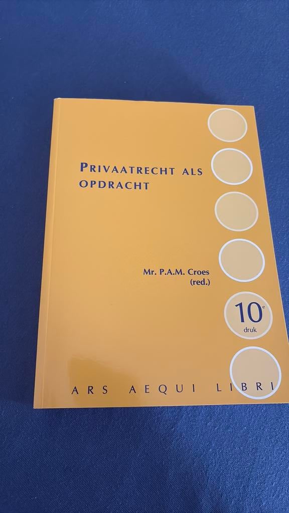 Studieboek Privaatrecht ISBN 9789493199446, Boeken, Studieboeken en Cursussen, Ophalen of Verzenden, Zo goed als nieuw, HBO