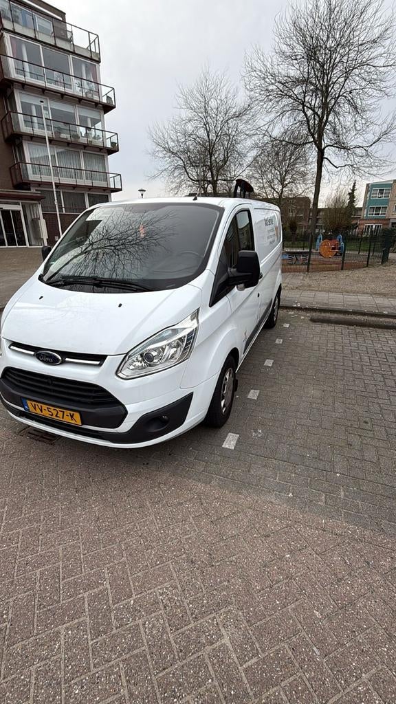 Ford Transit Custom met technisch mankement! Zie advertentie, Auto's, Zwart, 4 cilinders, 100 pk, Wit