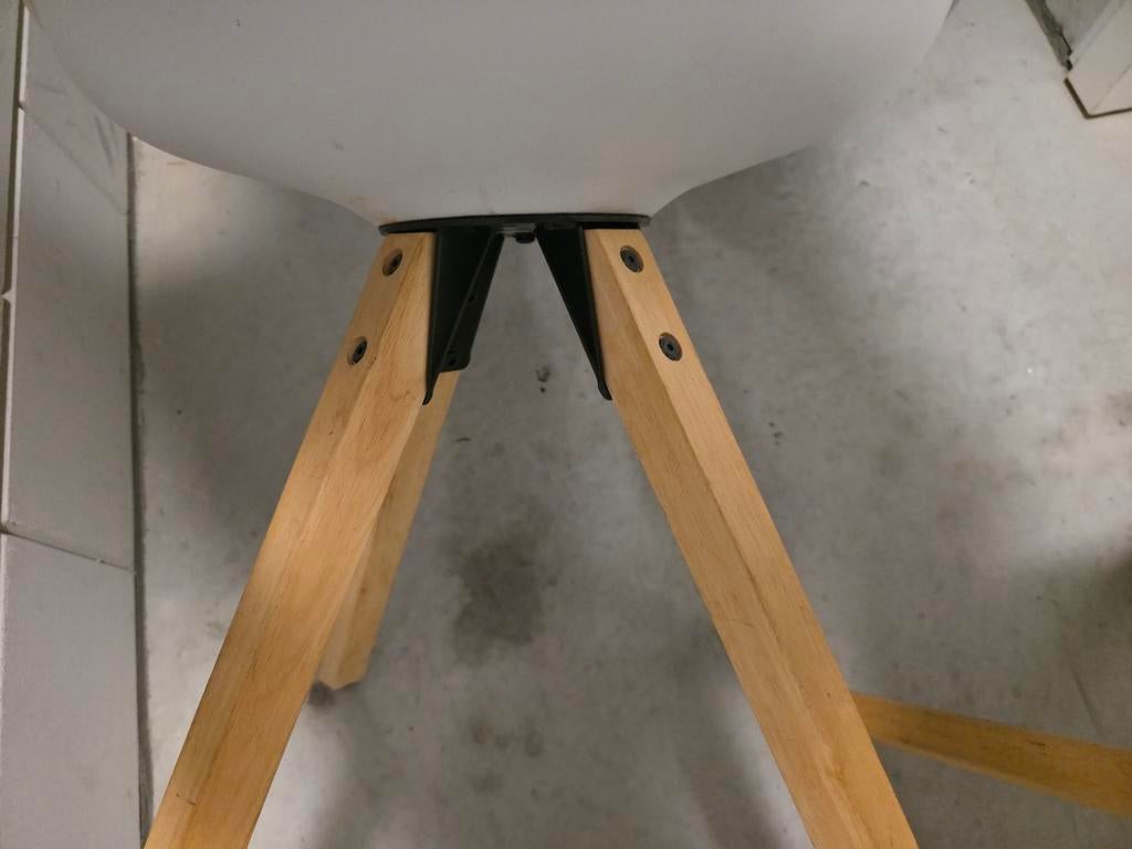 2 witte kuipstoeltjes, Huis en Inrichting, Stoelen, Ophalen of Verzenden, Wit, Twee