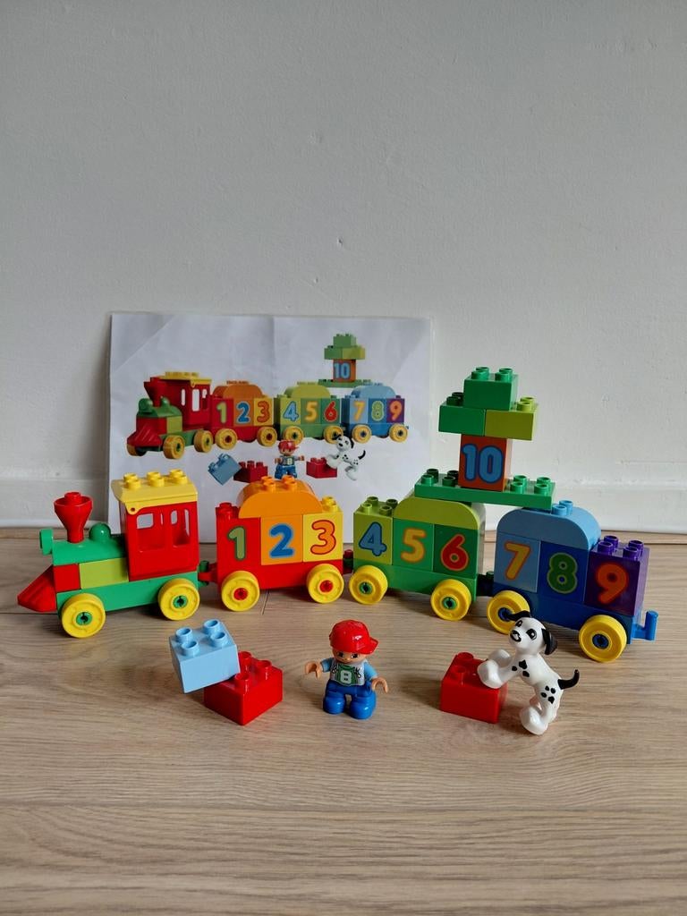 Lego Duplo # 10847 Getallentrein, Ophalen of Verzenden, Gebruikt, Complete set, Duplo