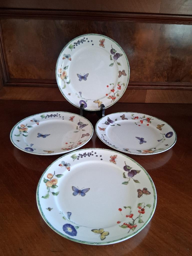 J Brinkman- S ontbijtborden fruit & flowers *eureka*, Ophalen of Verzenden