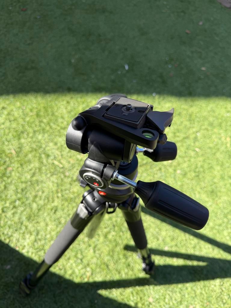 Manfrotto 055XPROB Statief met 80VRC2 kop en draagtas, Audio, Tv en Foto, Fotografie | Statieven en Balhoofden, Ophalen, Zo goed als nieuw