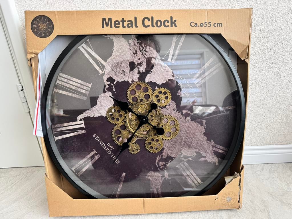 Prachtige NIEUWE wandklok, Ophalen of Verzenden, Nieuw, Wandklok