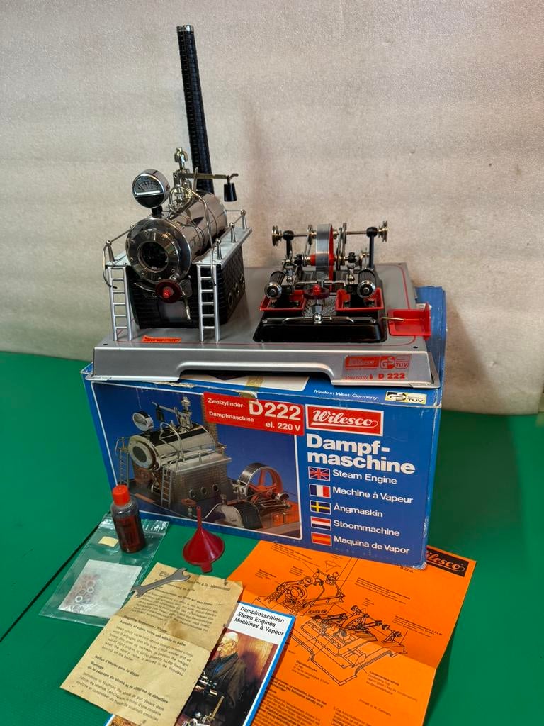 Stoommachine Wilesco D222, Ophalen of Verzenden, Zo goed als nieuw, Groter dan 1:32