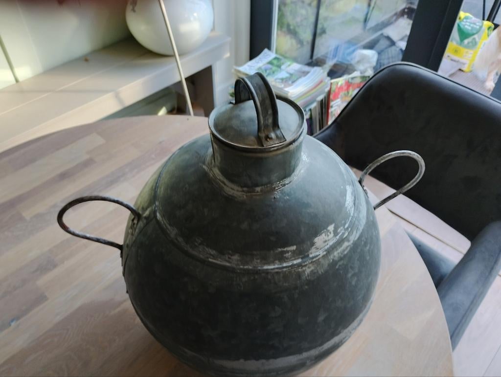 Leuke decoratieve zinken kruik, Ophalen, Overige materialen, Gebruikt, Overige kleuren