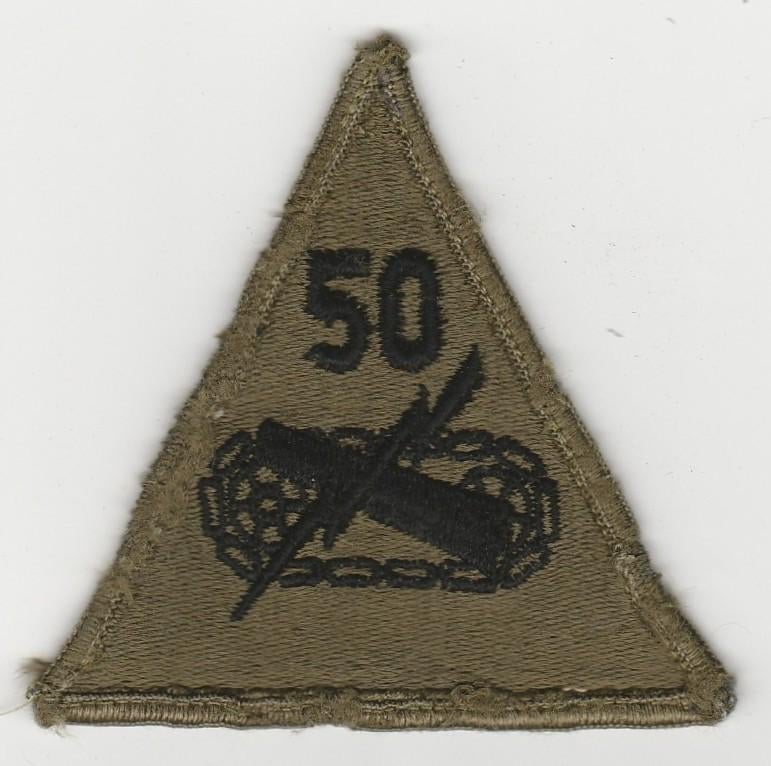 embleem / patch US Army - 50th Armored Division, Verzenden, Landmacht, Amerika, Embleem of Badge