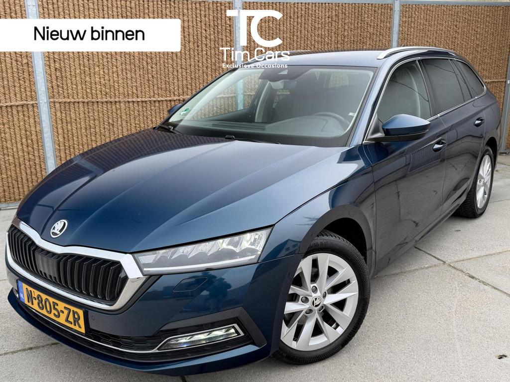 Skoda Octavia Combi 1.0 TSI Business Edition Plus Stuur&stoe, Voorwielaandrijving, Gebruikt, Euro 6, Blauw